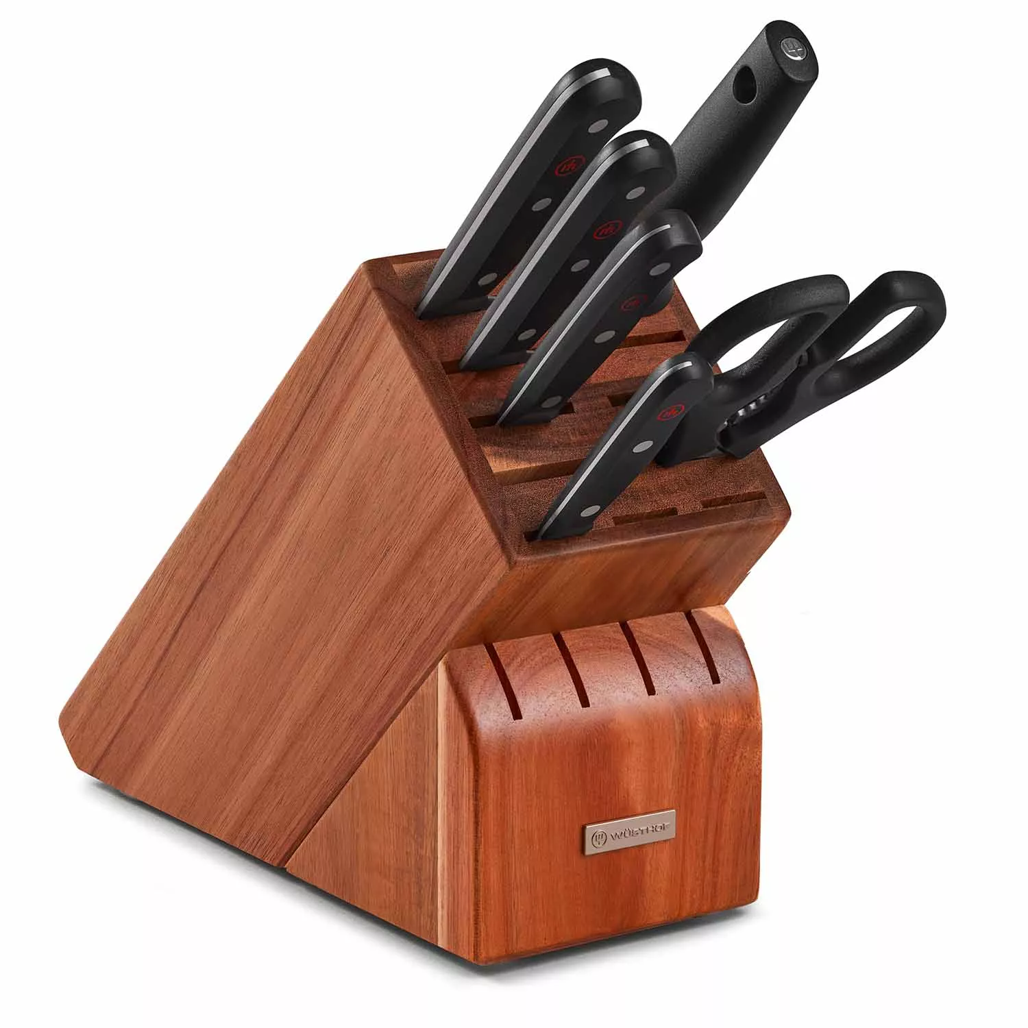 Wüsthof Gourmet 7-Piece Acacia Knife Block Set | Sur La Table