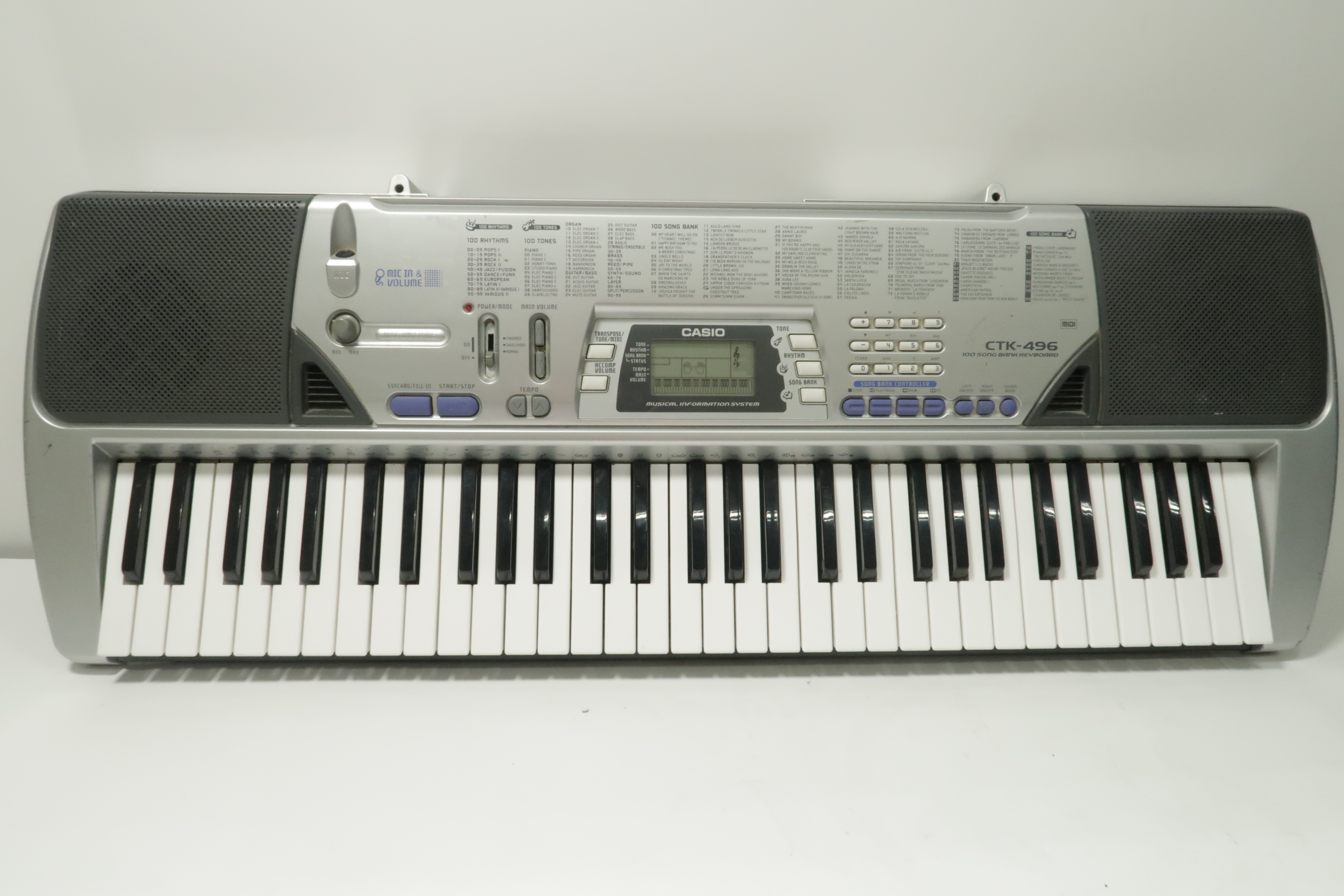Casio CTK-496 Electronic Keyboard (Local Pickup Only)