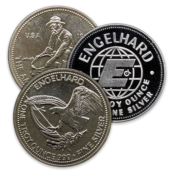 1 oz Silver Round – Engelhard Prospector from PIMBEX.