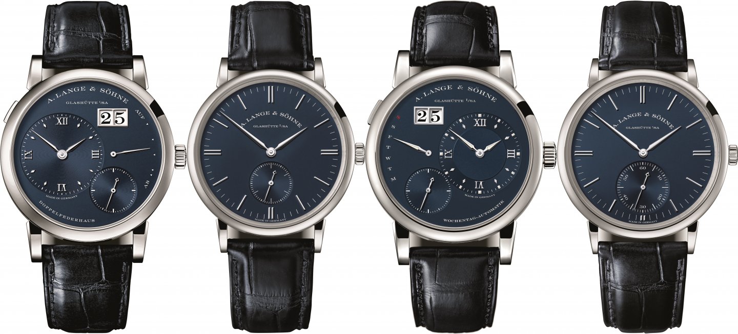A.ランゲ&ゾーネからの新作、ブルーダイヤル仕様の4 モデルが登場