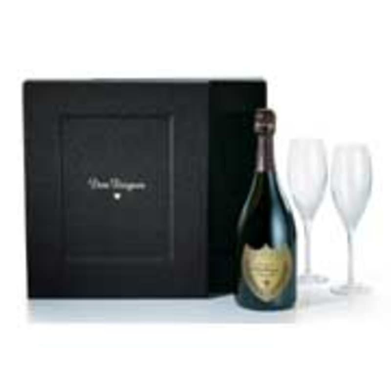 Dom Perignon with 2 Crystal Flutes Gift Pack 2000 | Wine.com