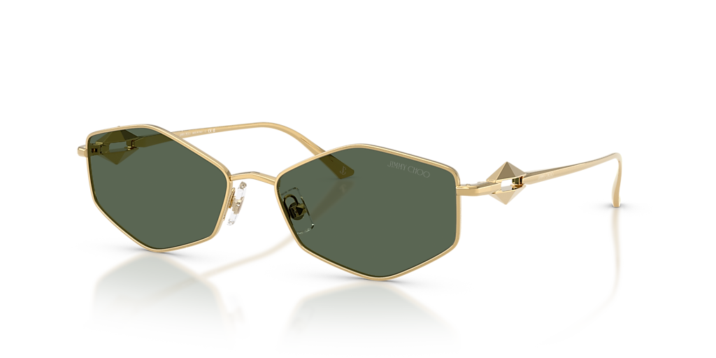 Jimmy Choo JC4017 M (55 - 16) with Green lenses and Gold frame