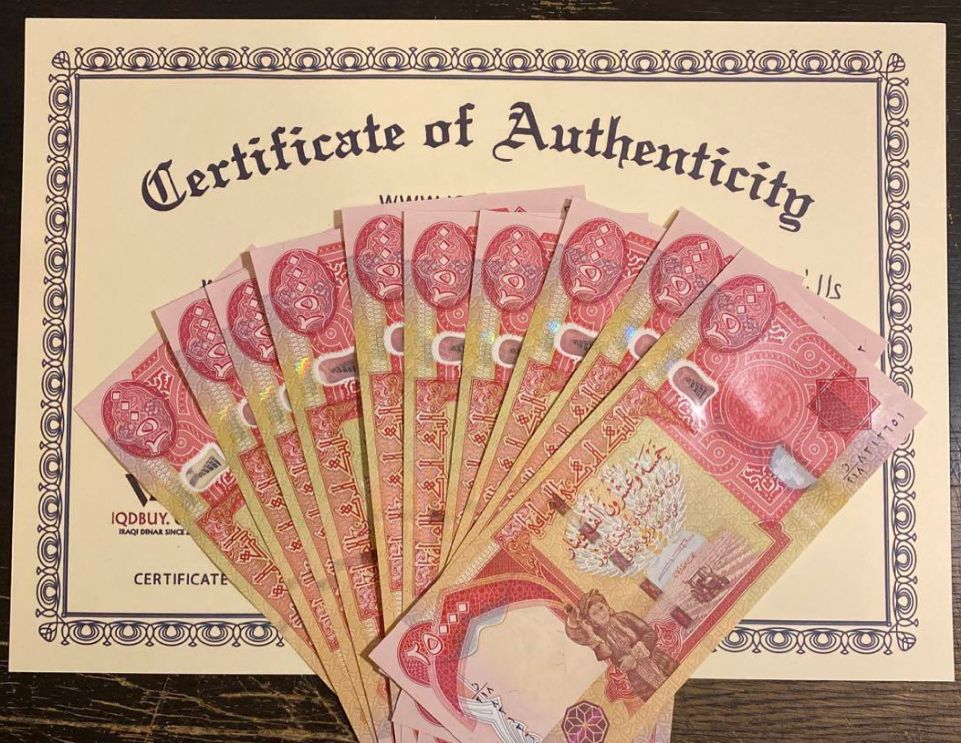 保証書付！！イラク 紙幣 25000 ディナール札 50枚 外貨 紙幣 D-1 保証