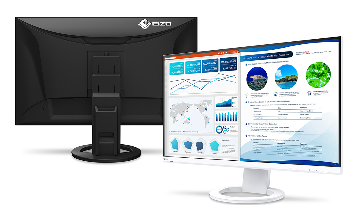 EIZO、4K UHD解像度に対応する27型モニター「FlexScan EV2740S」を7月