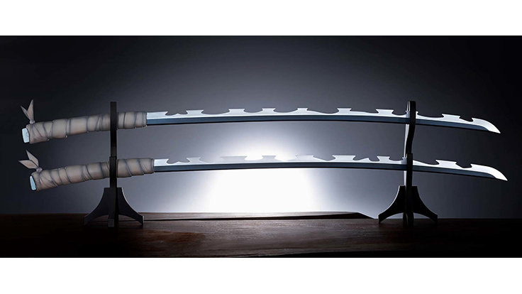 鬼滅の刃」の嘴平伊之助の日輪刀が約1/1サイズで初の公式立体化