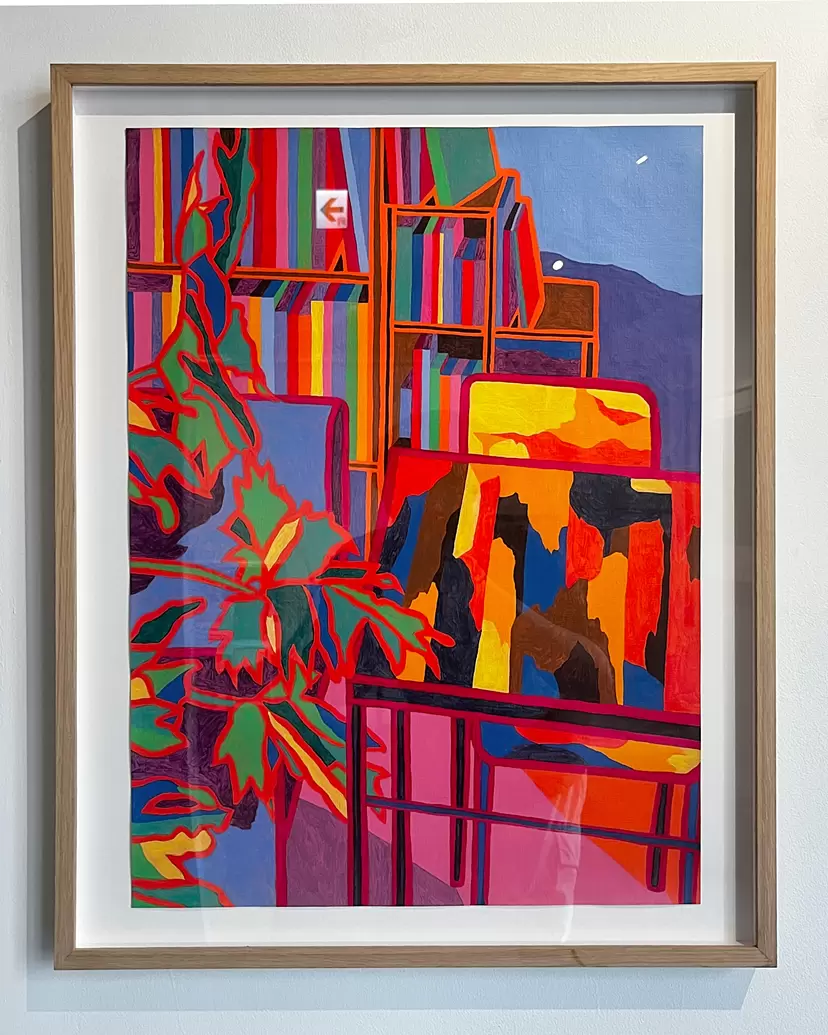 はまなすとオホーツク油絵F4(242×333mm)