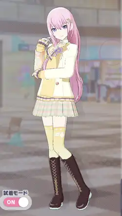 プロセカ】[黒板に咲くサクラ]巡音ルカのカードイラストと衣装