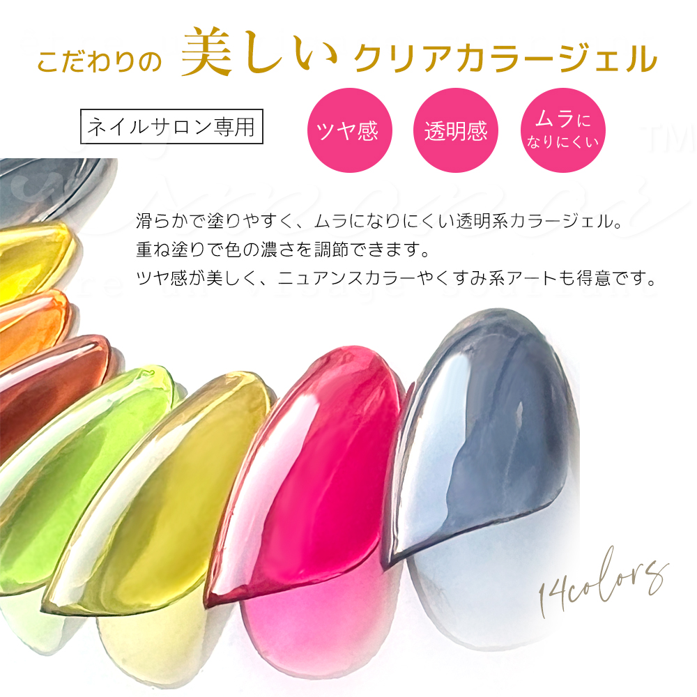 カラージェル260色 小さいカラーチャート込み ネイルサロン用 カラー