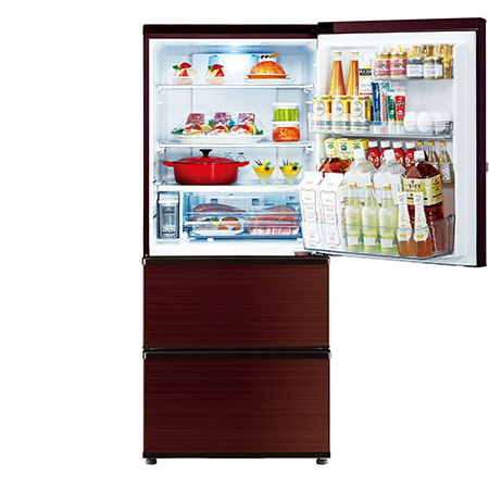 R2334) AQUA 中古 アクア 3ドア冷凍冷蔵庫 272L AQR-SV27G（S) 自動