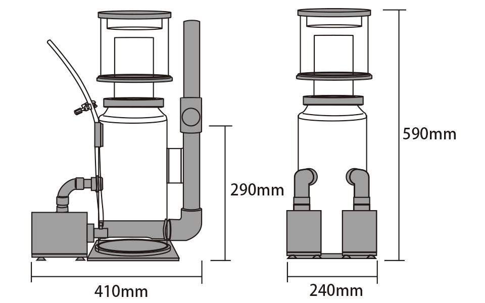 プロテインスキマー｜H&S｜MMC企画 レッドシー事業部