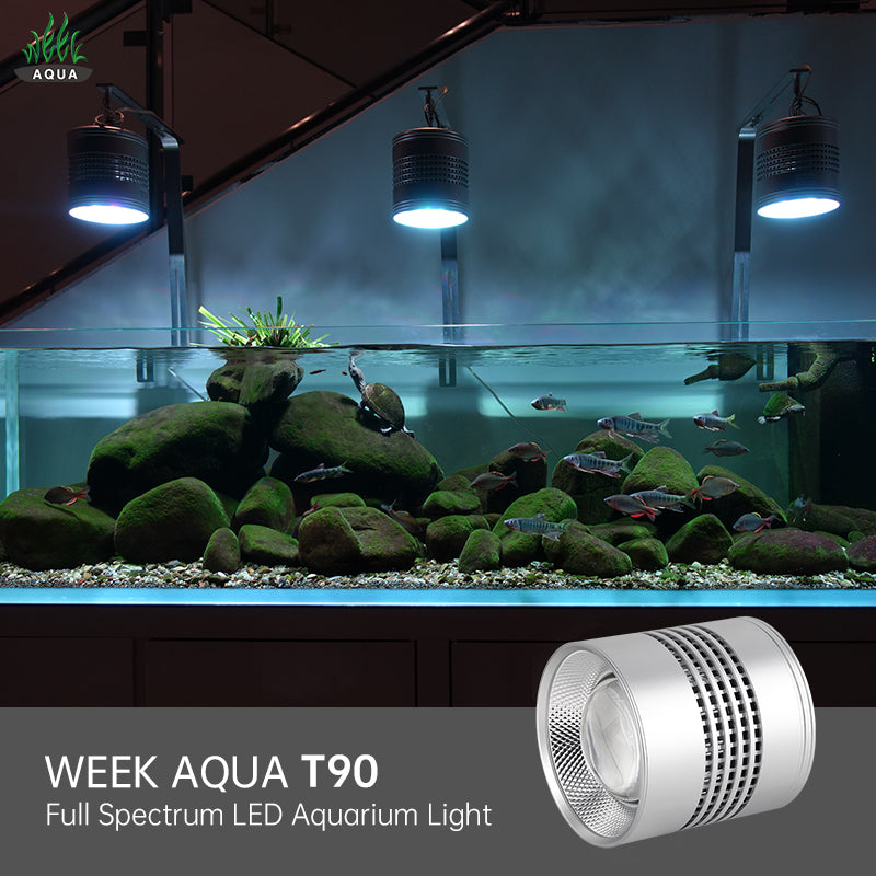 WEEK AQUA T90 PRO 90W RGB-UV LED - Bluetooth APP Control | V3 2025