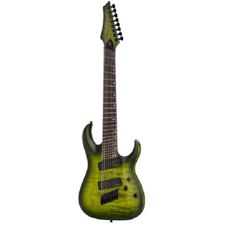 激レア美品】Harley Benton 8弦ギター グラデーショングリーン 激レア