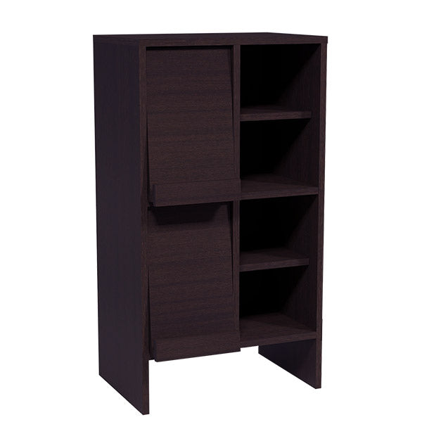 モダンキャビネット 書斎｜arne flap 2×2open縦/D40 木目