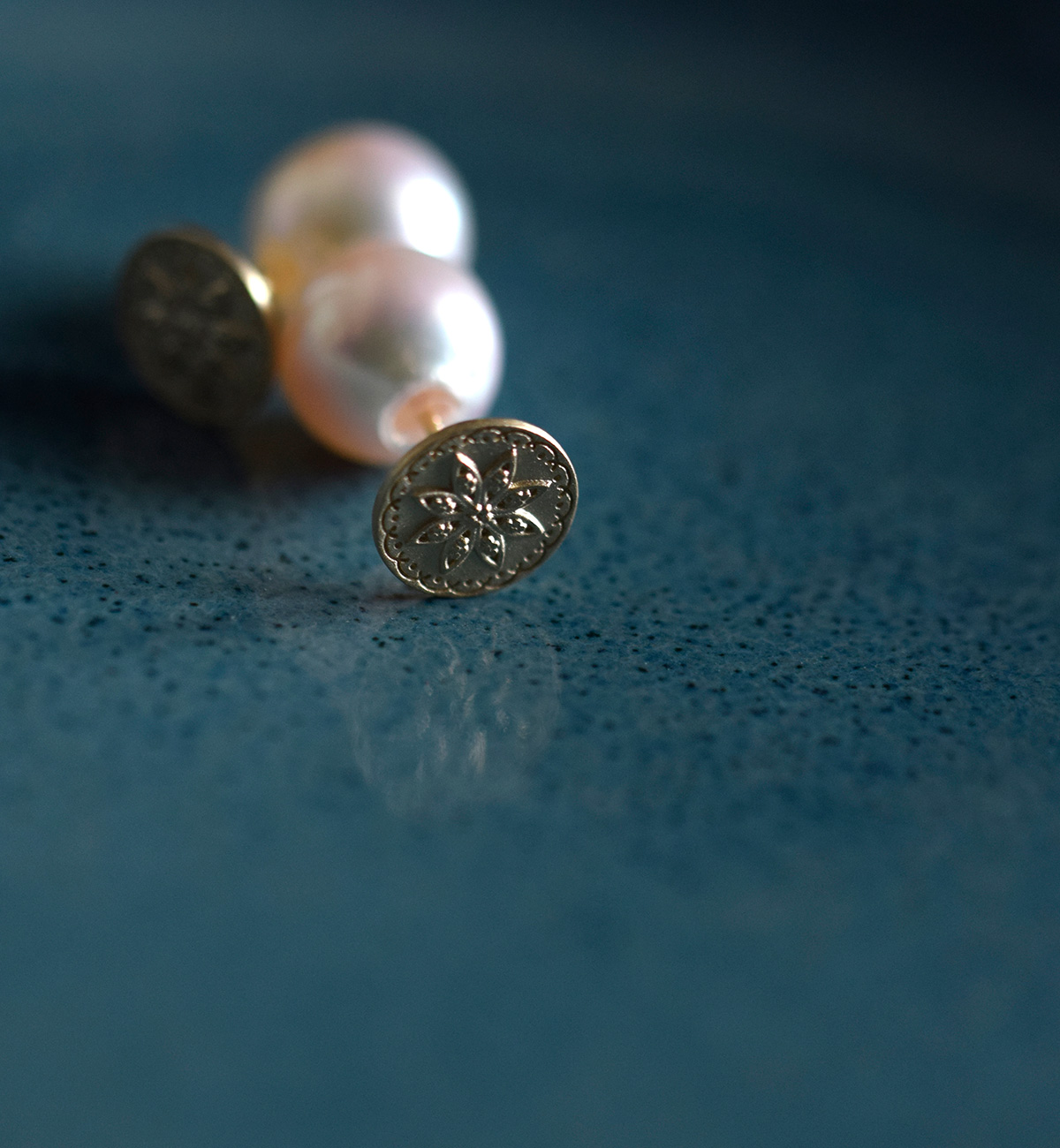 MAISON RUBUS. メゾンルーバス アール デコ パール ピアス B “art deco