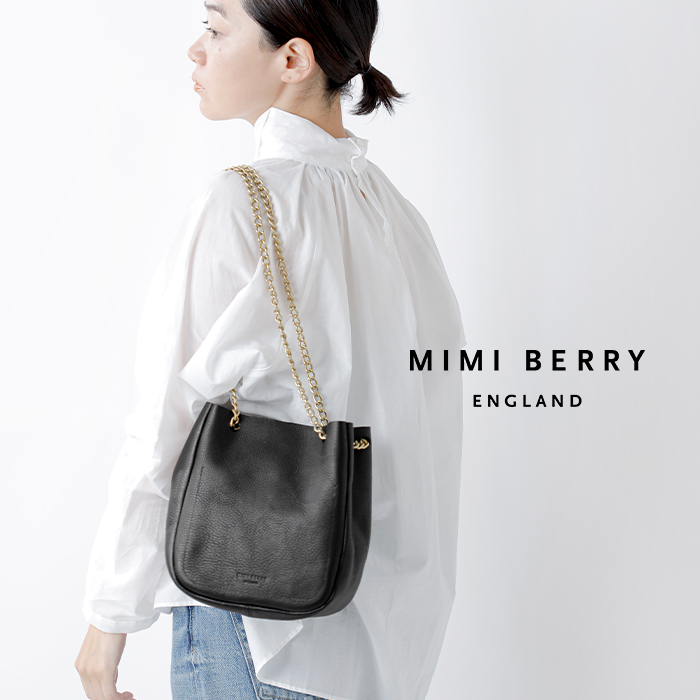 Mimi ミミ ソフト グレイニー ベジタブル タンニンレザー チェーン