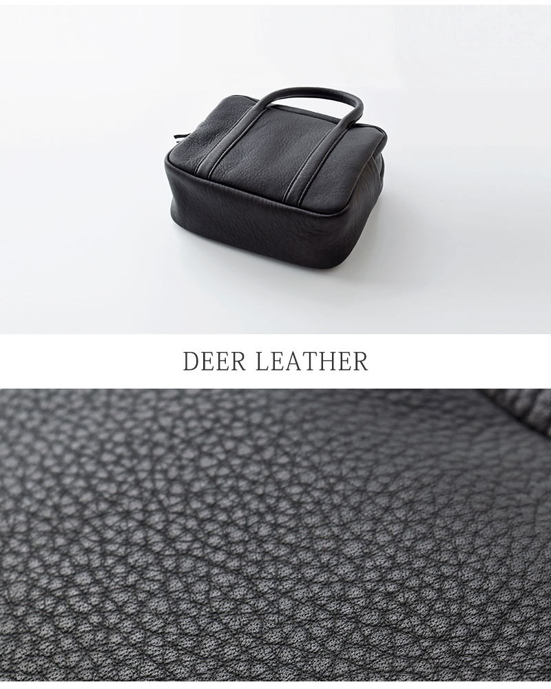 Aeta アエタ ディアレザー スクエア ボストン ミニ バッグ “SQUARE