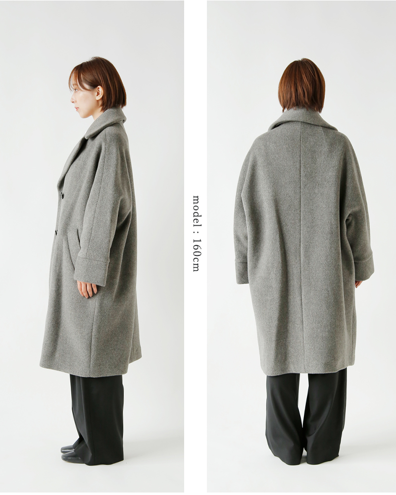 TICCA ウール ダブル テント コート tbea-241-ms 2025aw新作 | Piu di