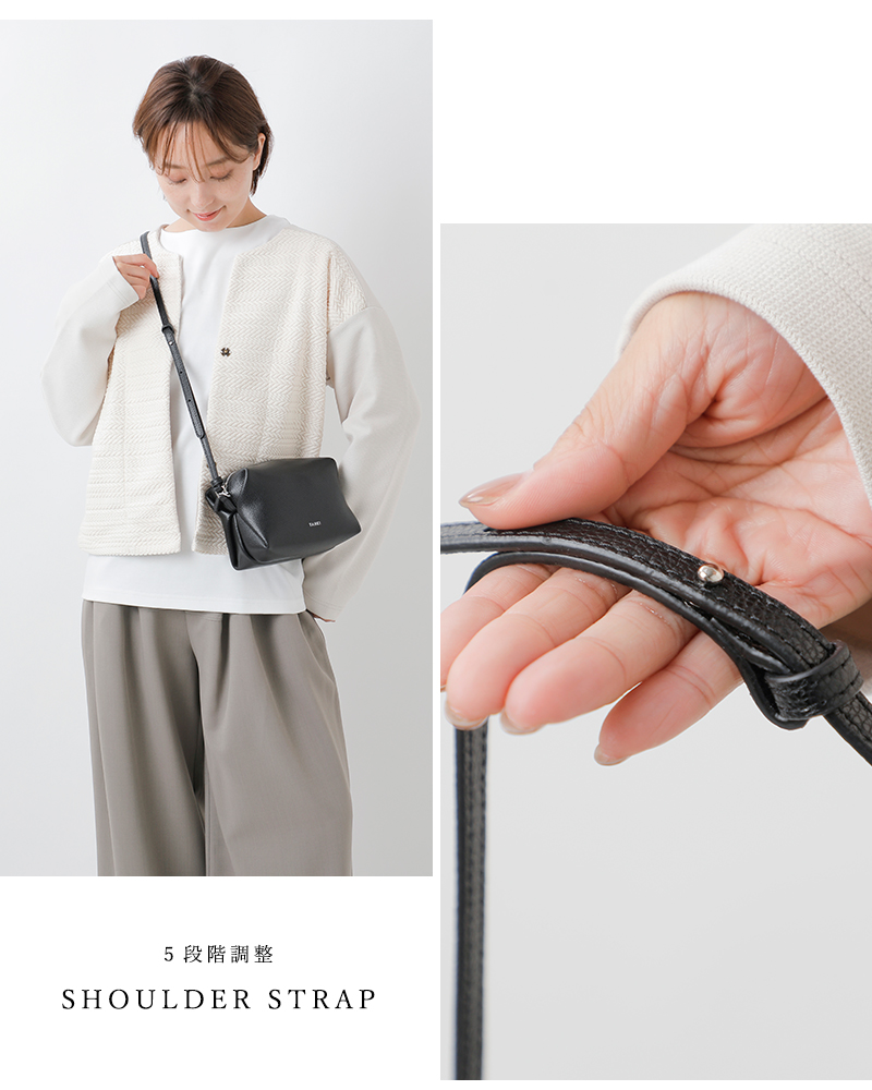 30%OFF】YAHKI ヤーキ シュリンクソフト Wフェイスレザー スクエア