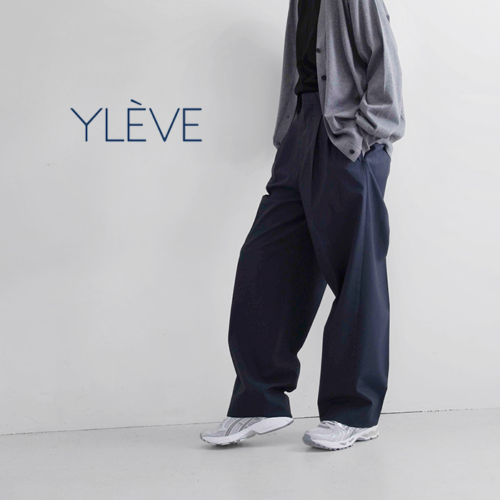 YLEVE イレーヴ ウール シャンブレー トラウザー パンツ “WOOL