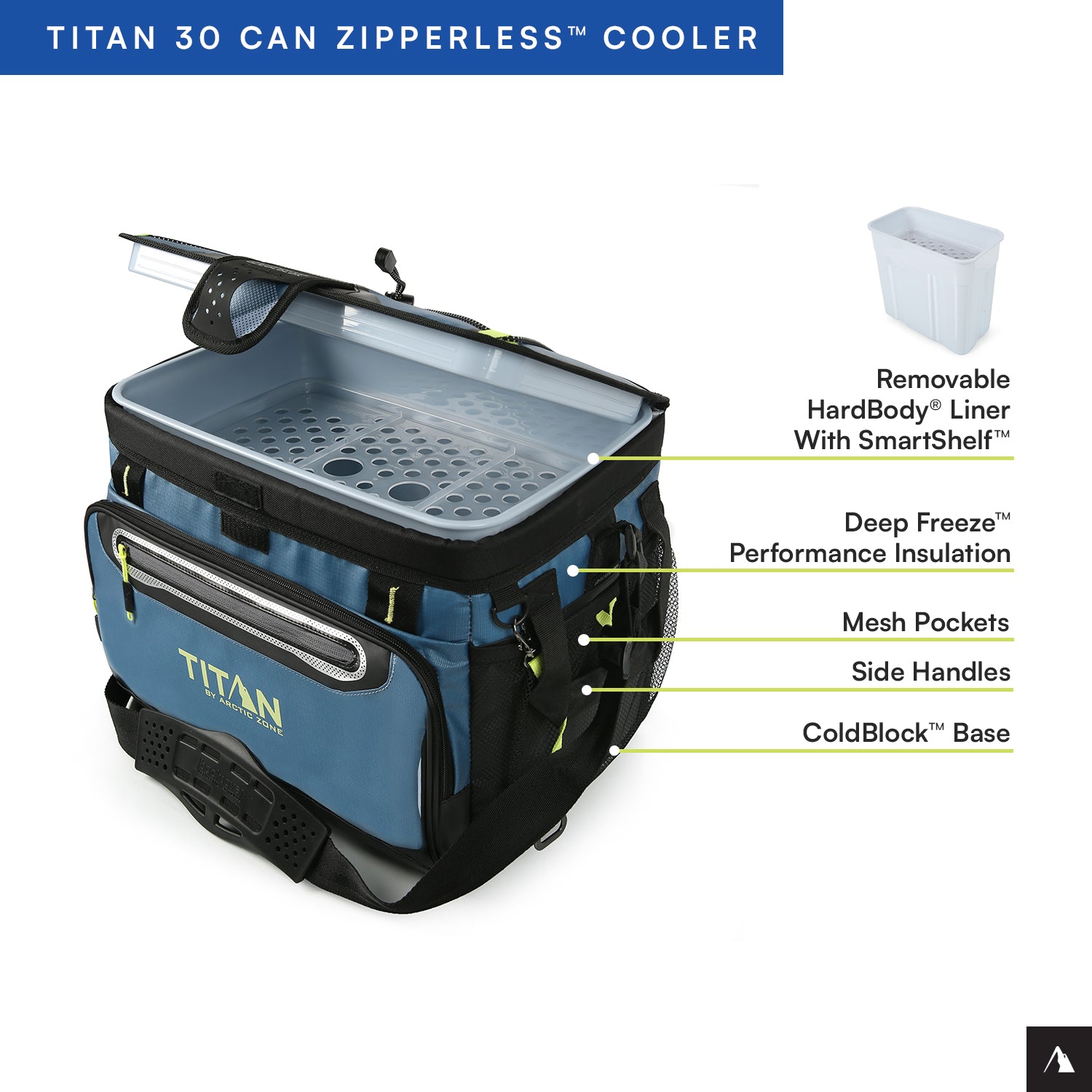 Titan by Arctic Zone™ | 30 Can Zipperless Soft Cooler