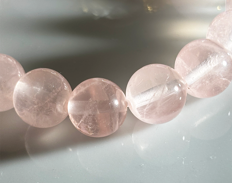 オリジナル・ブレス『LOVE』レインボー水晶*クンツァイト*ピンク