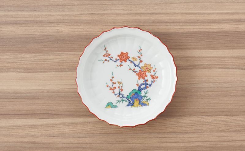 柿右衛門写し銘々皿[有田焼 伯父山窯]