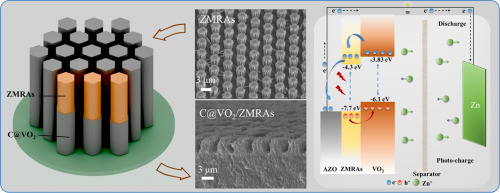 Photo-rechargeable zinc-ion battery using highly ordered and