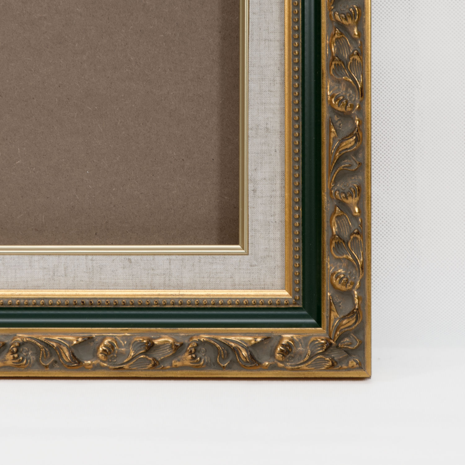 F8 額縁 油絵 ゴールド グリーン 絵画 アンティーク アンティーク