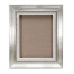 F8号 バロック調 油彩額縁 シルバーフレーム 銀色 油彩額 広額縁