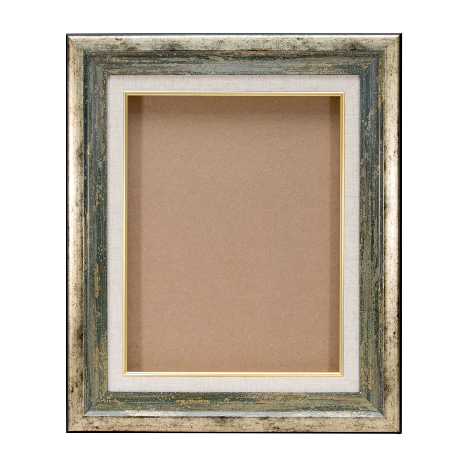 装飾的な油彩額縁 F8号サイズゴールドとグレー