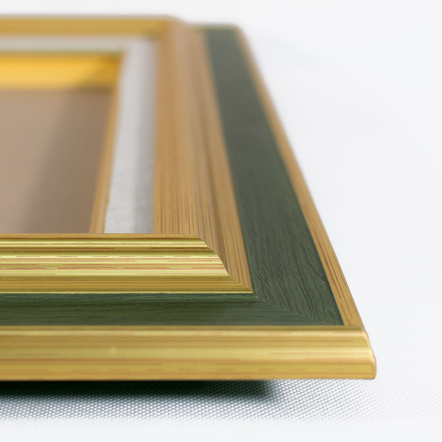油彩オーダーフレーム ゴールド＋モスグリーン 163 | 額縁の通販