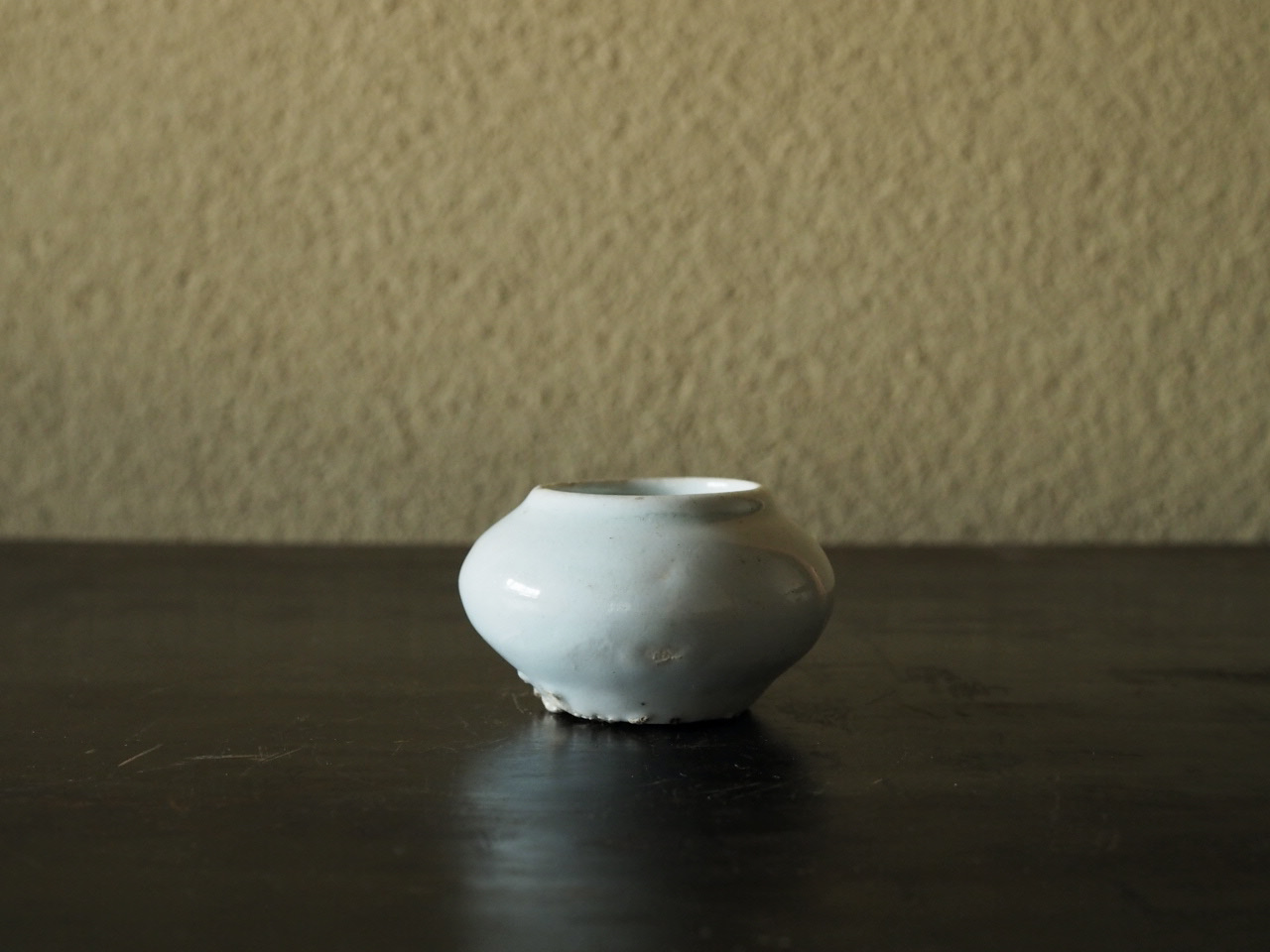 李朝 磁器 骨董品 朝鮮美術 陶磁器 | 李朝白磁染付辰砂枝菊文丸壺