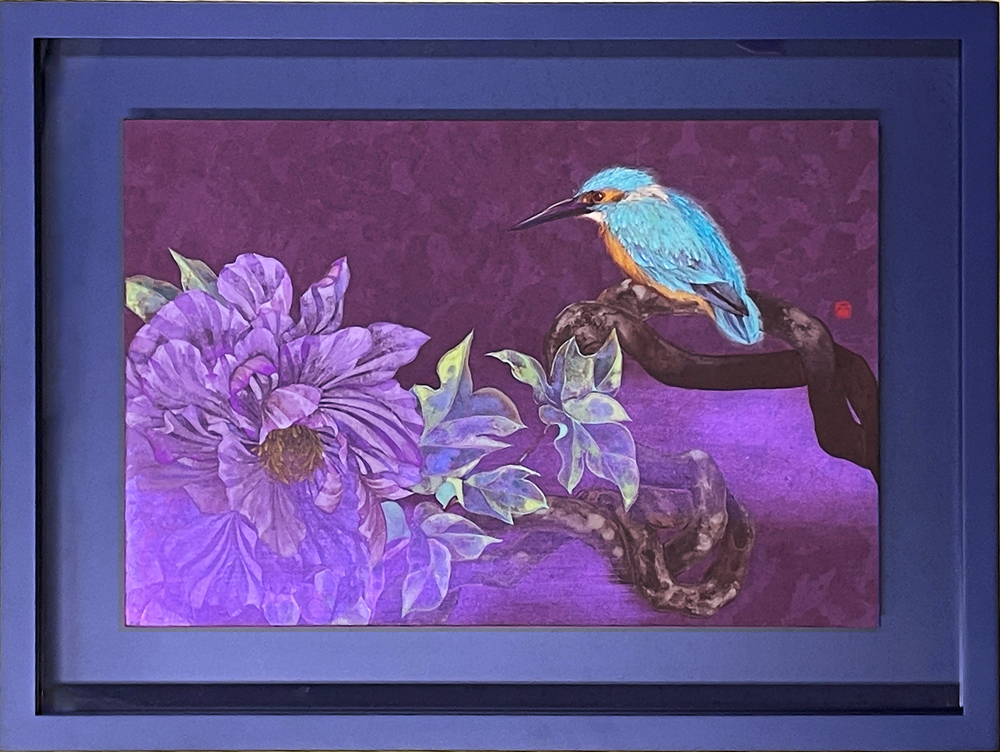 青い風」原画 本物 一点物 絵画 yoko 青い風」原画 本物 一点物 絵画