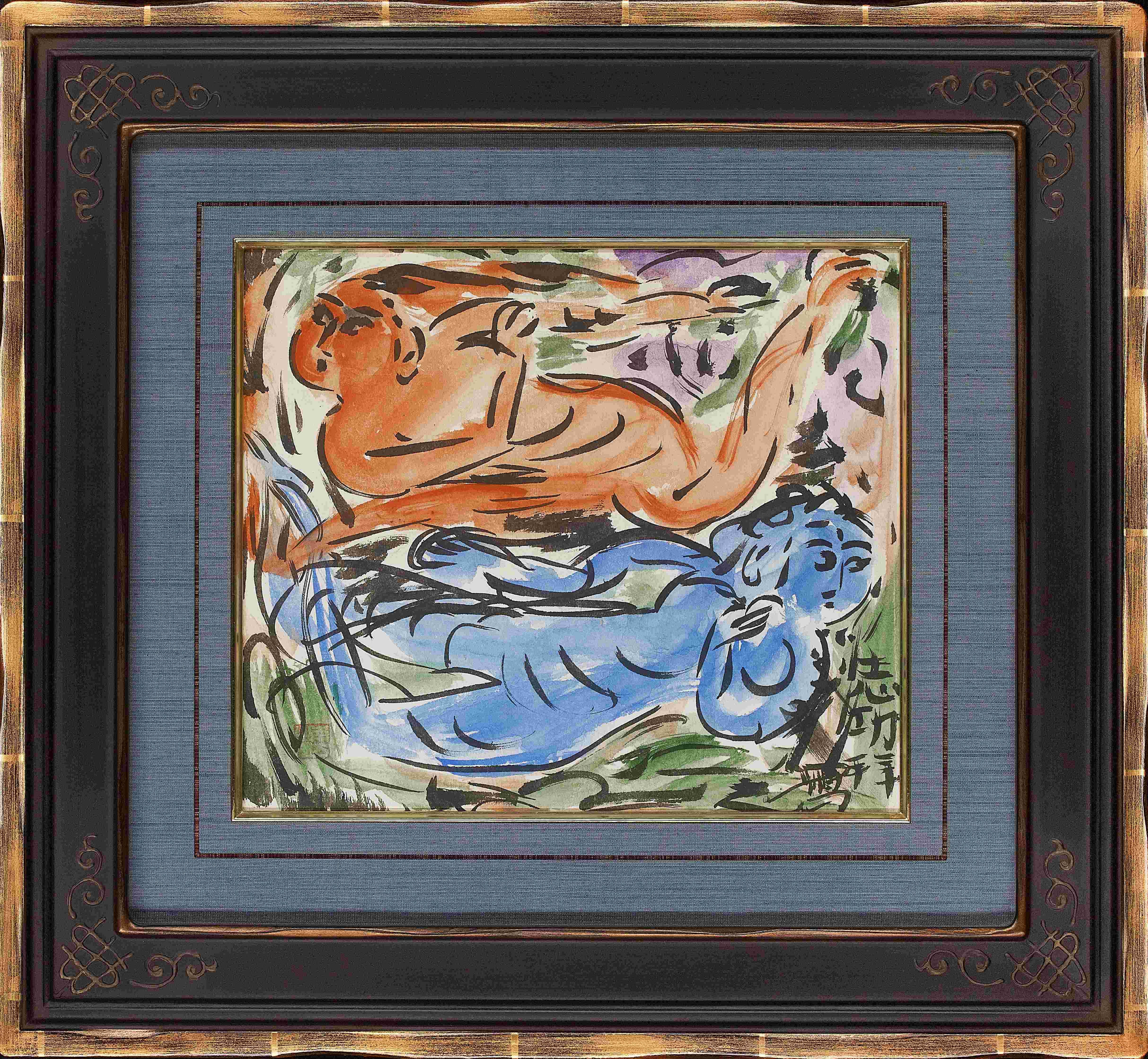 棟方志功『 飛駆天妃図』 | その他肉筆画 | 日経アート