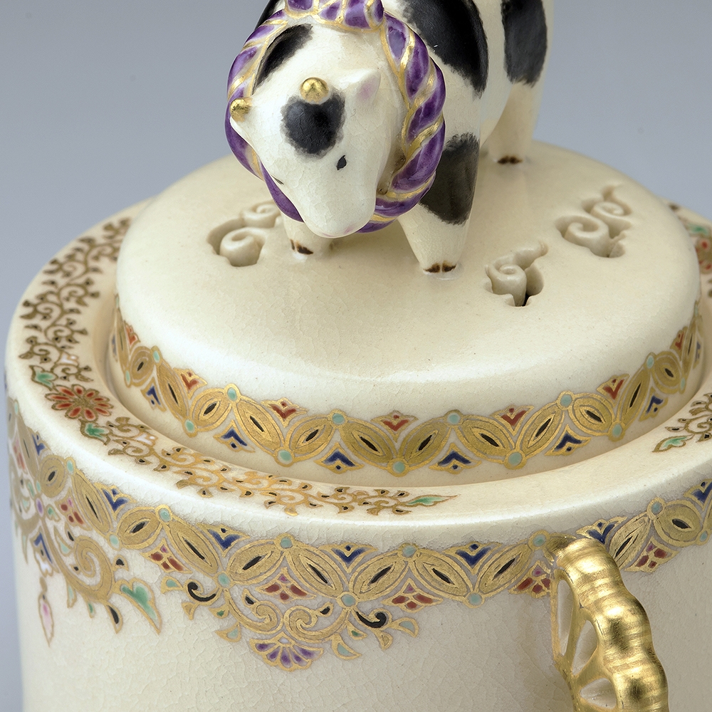 十五代 沈壽官『 薩摩丑香爐』 | 陶芸作品 | 日経アート