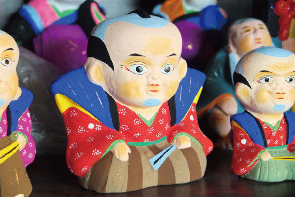 郷土玩具 土人形 滋賀 小幡人形 招き猫 小幡でこ 縁起物 民芸 伝統工芸