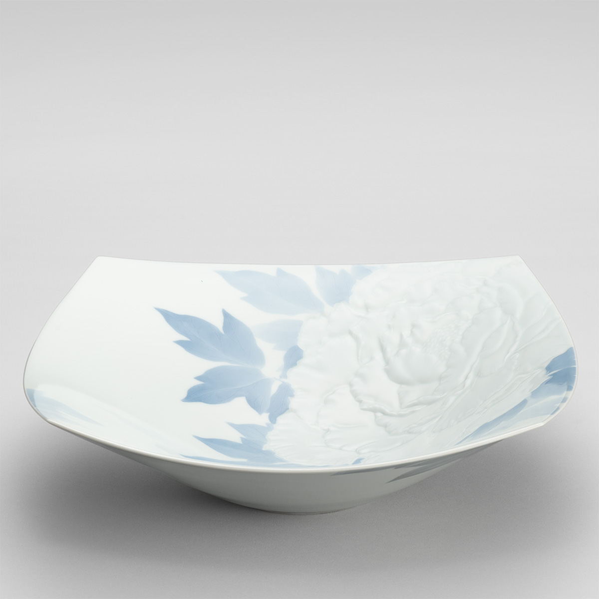 谷中耀子 染付 鉢 径22.3cm 高11.3cm個展作品 谷中耀子 染付 鉢 径22.3