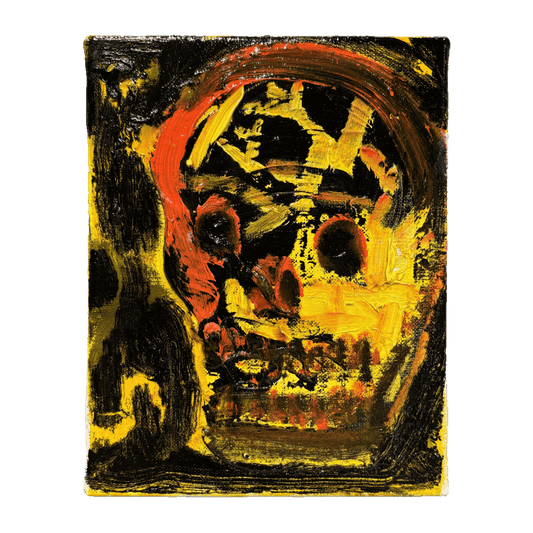 田中拓馬 「空中散歩」真筆 油絵 油彩 F3号 絵画