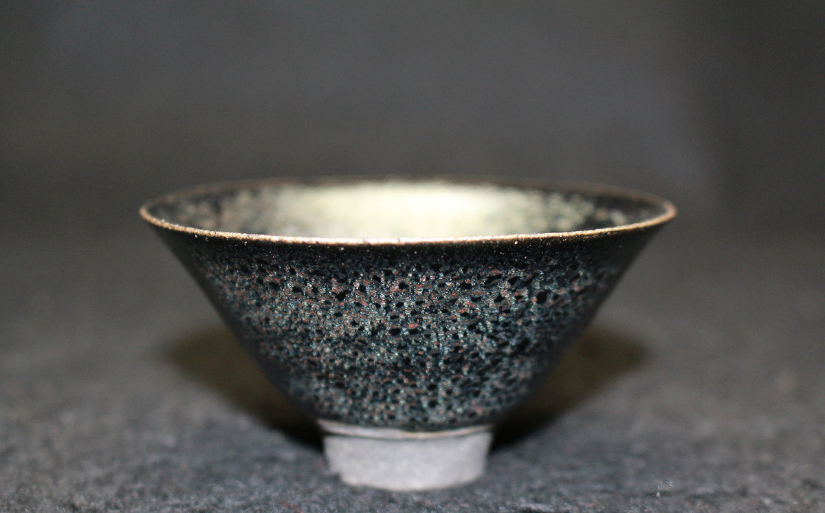 ☆ 清水卯一 蓬莱花茶碗 存在感ある一品です☆x449 x204 ☆ 清水卯一