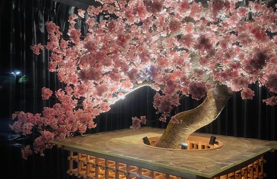 枯れない桜の木で癒しを届けるサービス