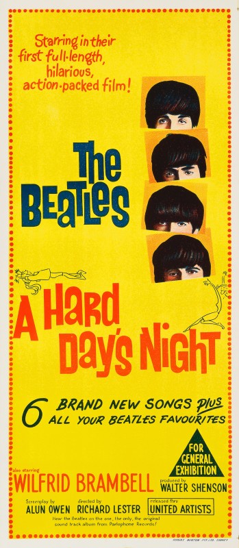 ビートルズポスター「A Hard Day's Night」 The Beatles in A Hard