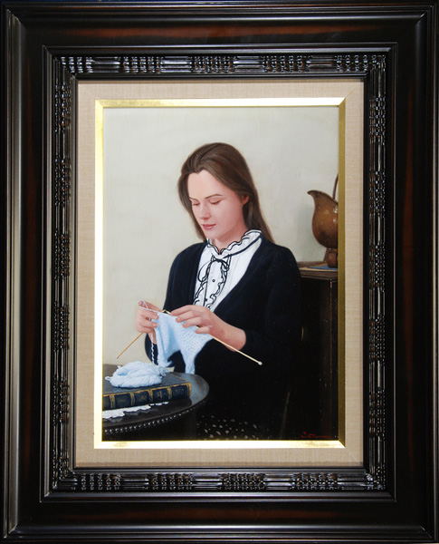 清水悦男 絵画 春風の行方 原作 油絵 清水悦男 絵画 春風の行方 原作