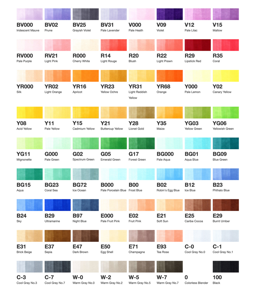 Copic Ciao Start 72-Color Set | Art Supplies Japan