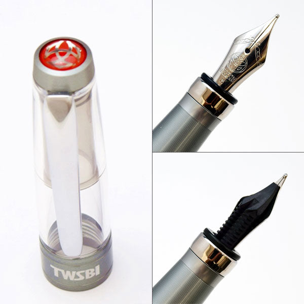 TWSBI ダイヤモンド 580 ALR 〈ニッケルグレイ〉 万年筆 [全2種] TWSBI