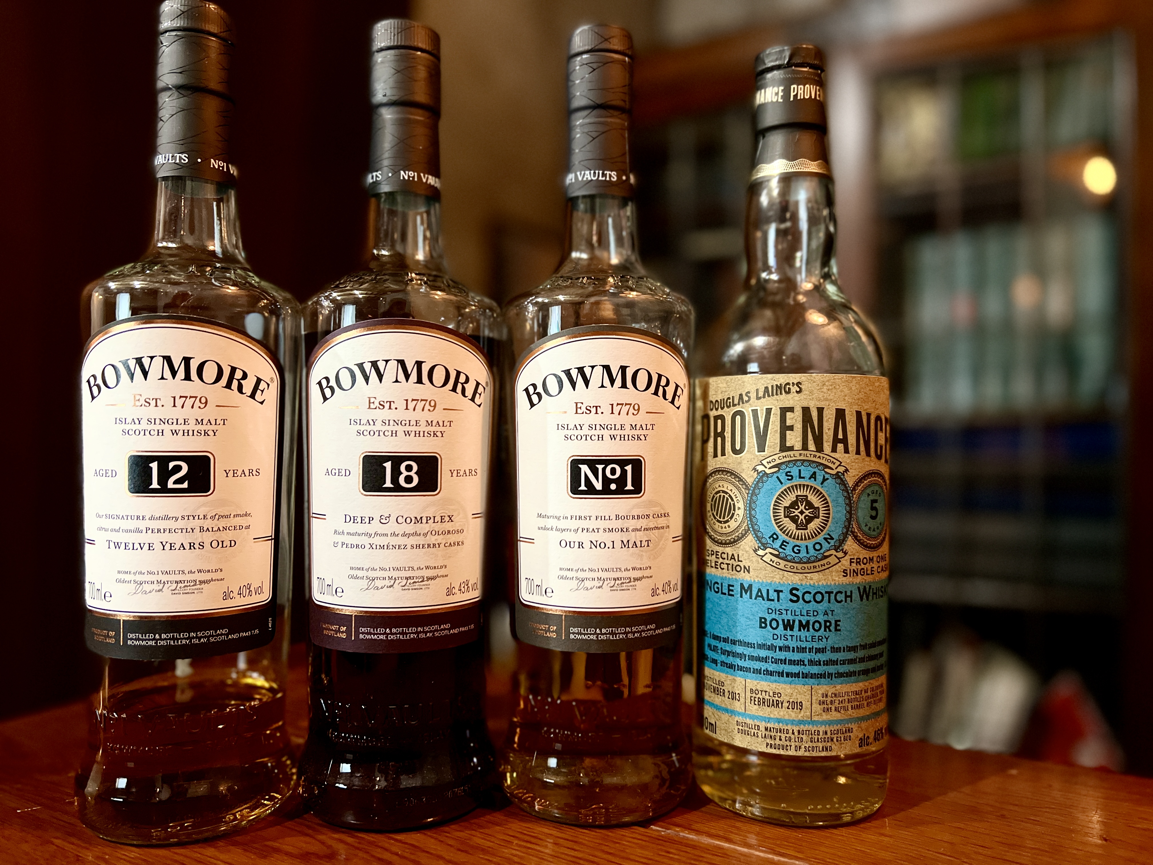 アイラの女王ボウモア オフィシャル12年からボトラーズまで厳選4本