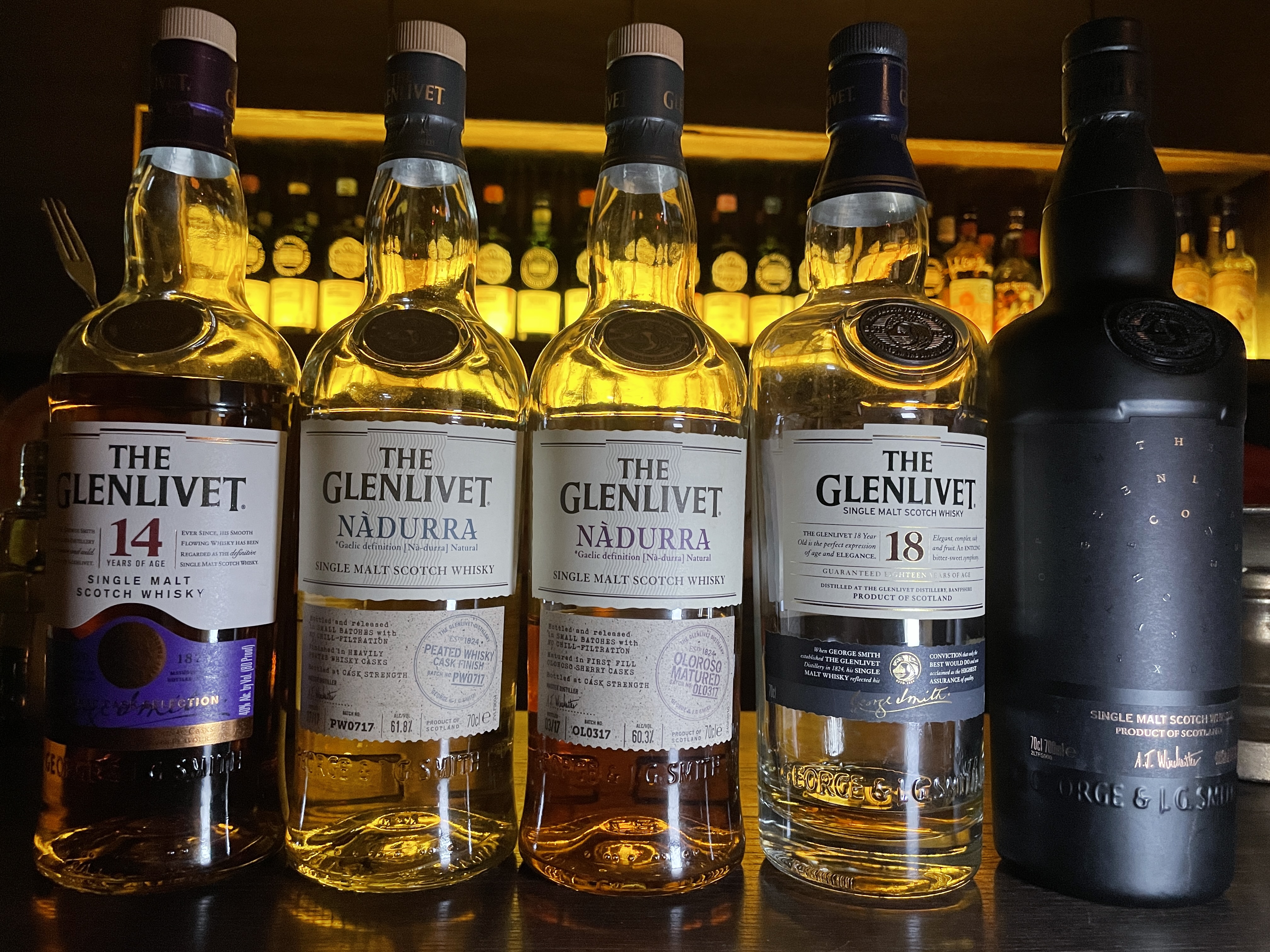 ザ グレンリベット蒸留所飲み比べ ナデューラからコードまで / 恵比寿