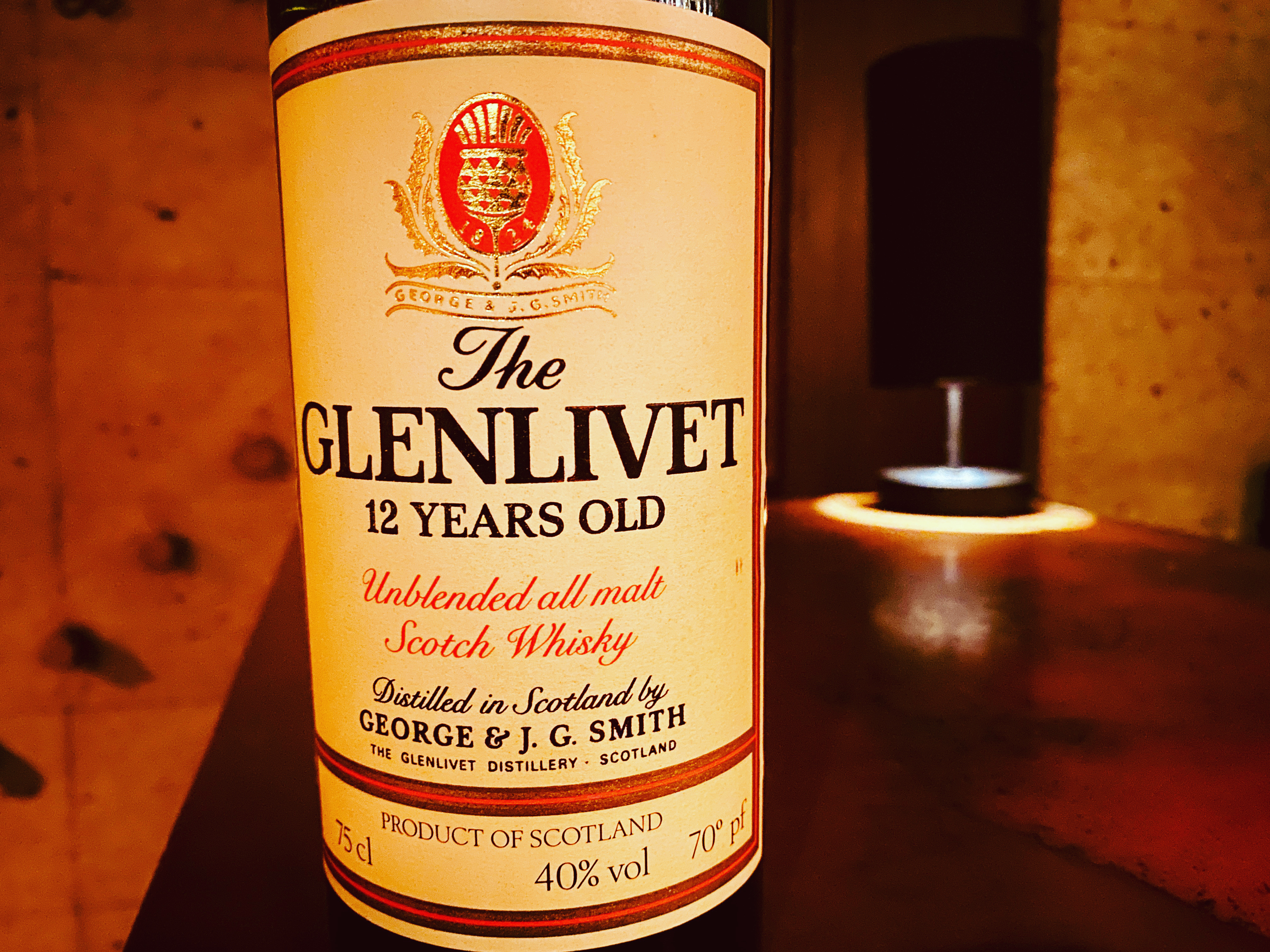 ザ グレンリベット 12年 アンブレンデッド オールモルト表記 1980年代