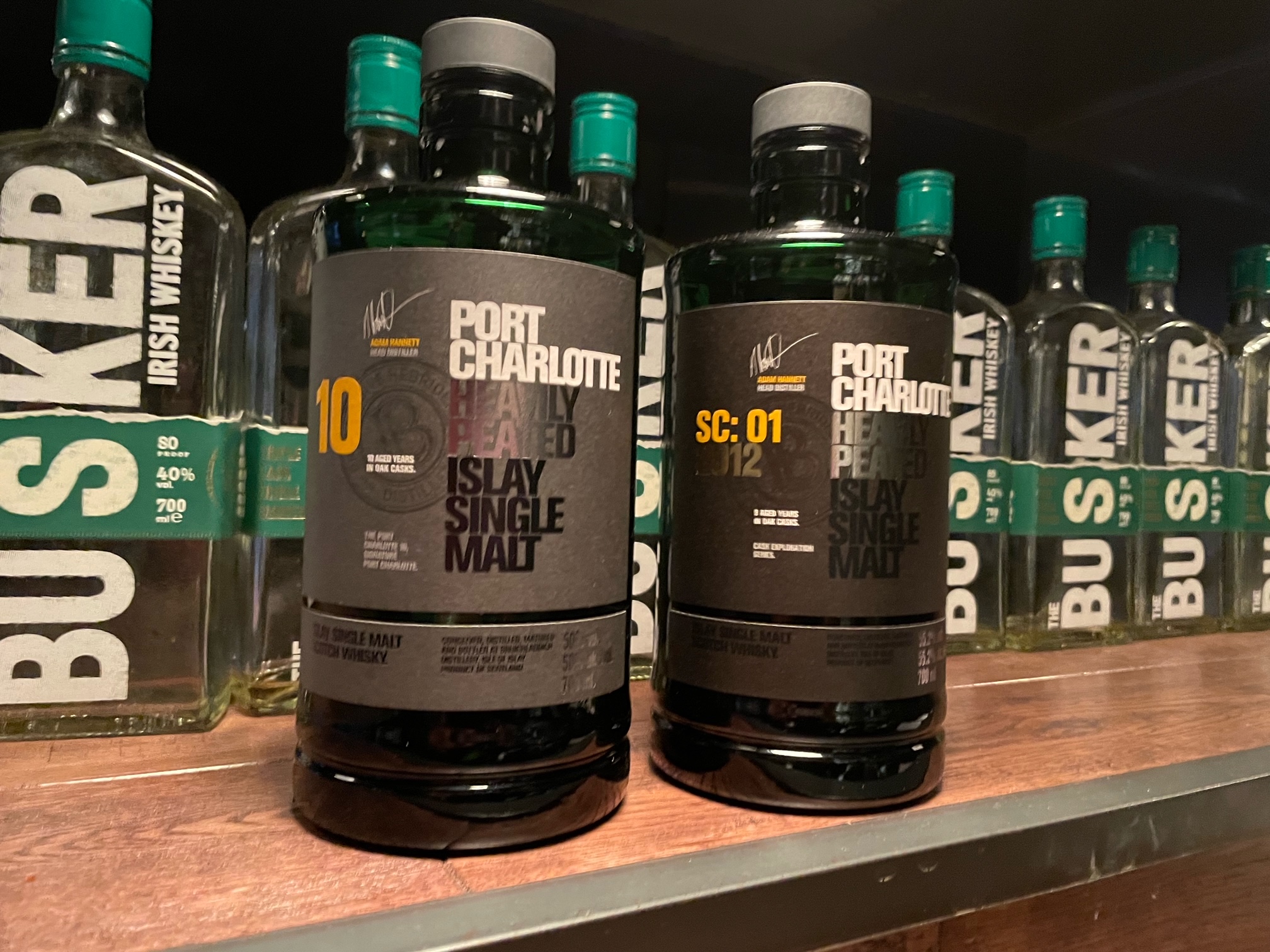 ブルックラディ蒸留所 ポートシャーロット 10年とSC01でウイスキー飲み