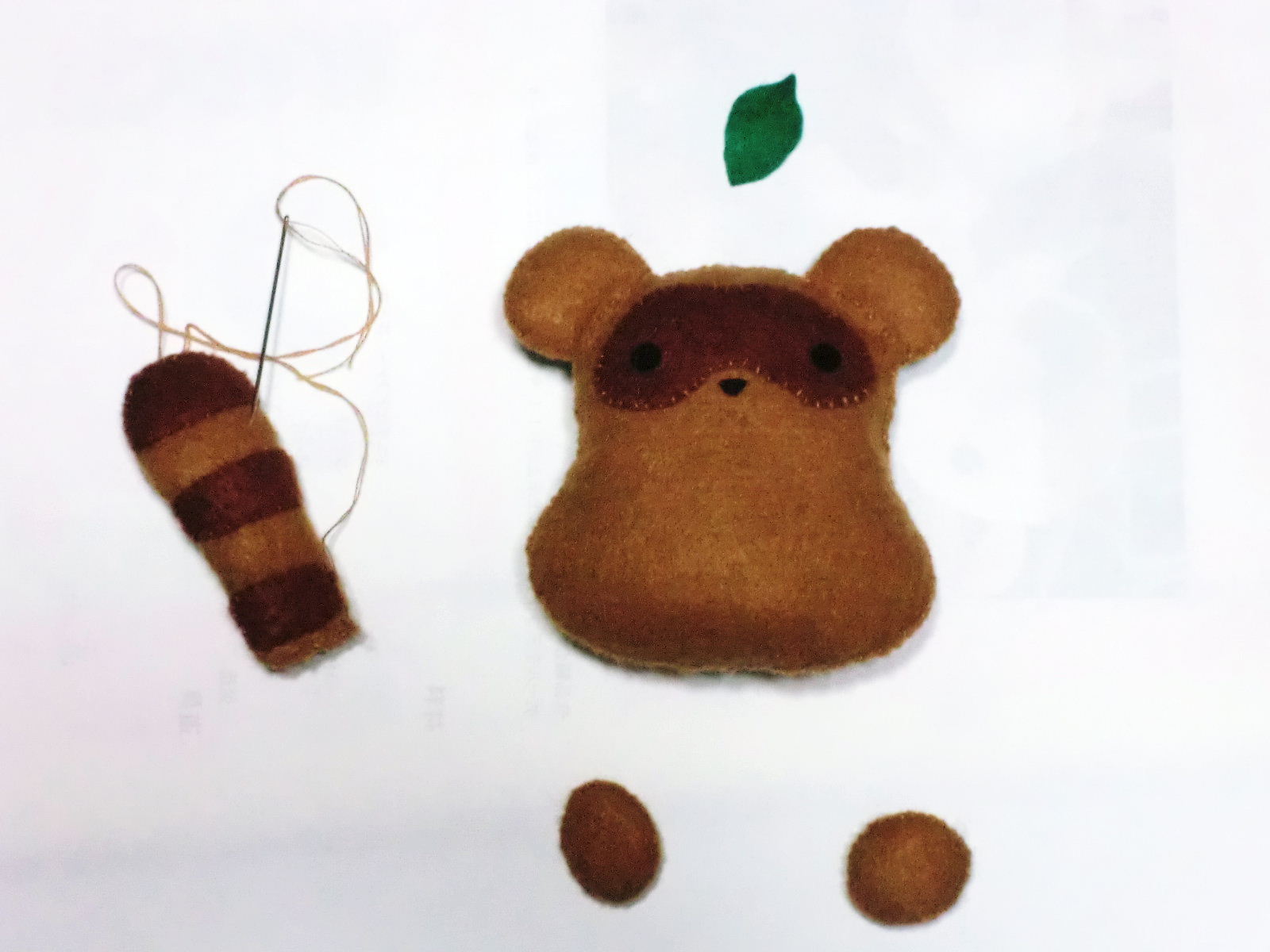 フェルトで渡狸の作り方 手順｜3｜ぬいぐるみ｜ぬいぐるみ・人形