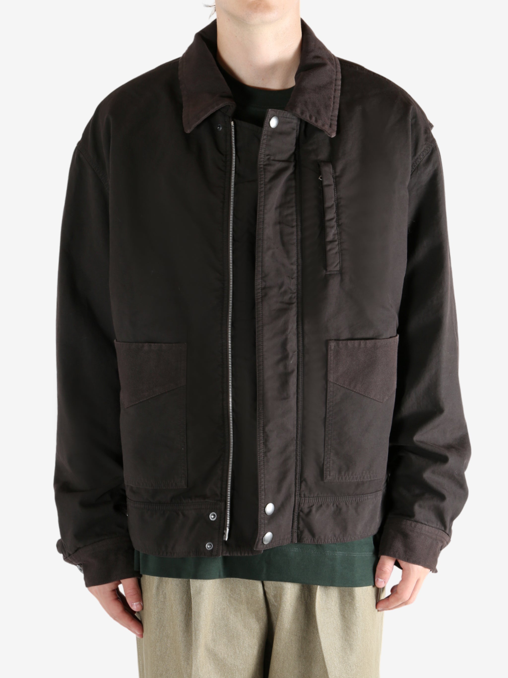 DRIES VAN NOTEN - Men Overdyed Double Weave Cotton Jacket